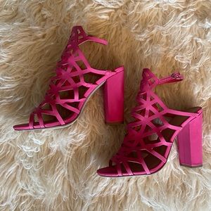 Pink Block heels
